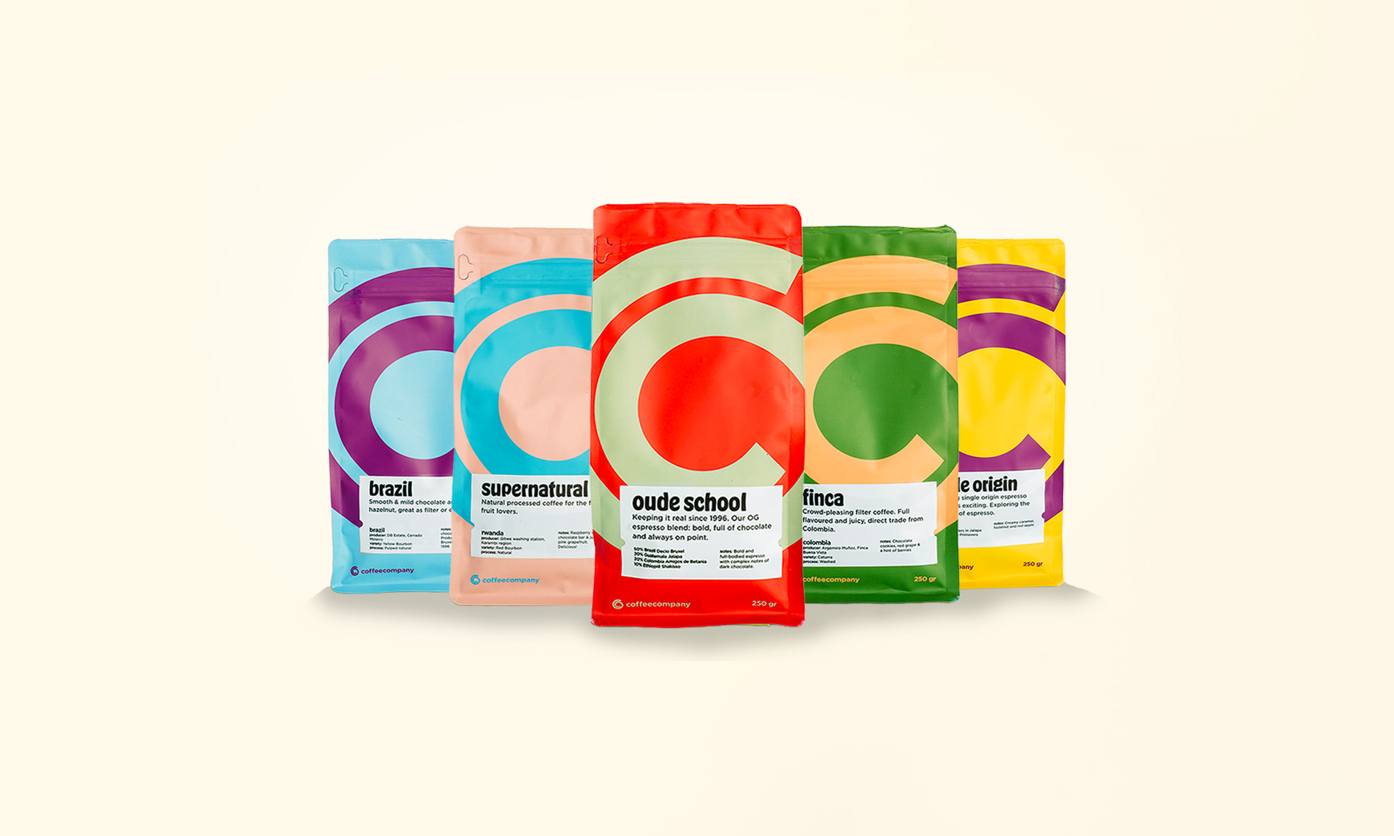 Coffee bag design for coffeecompany.